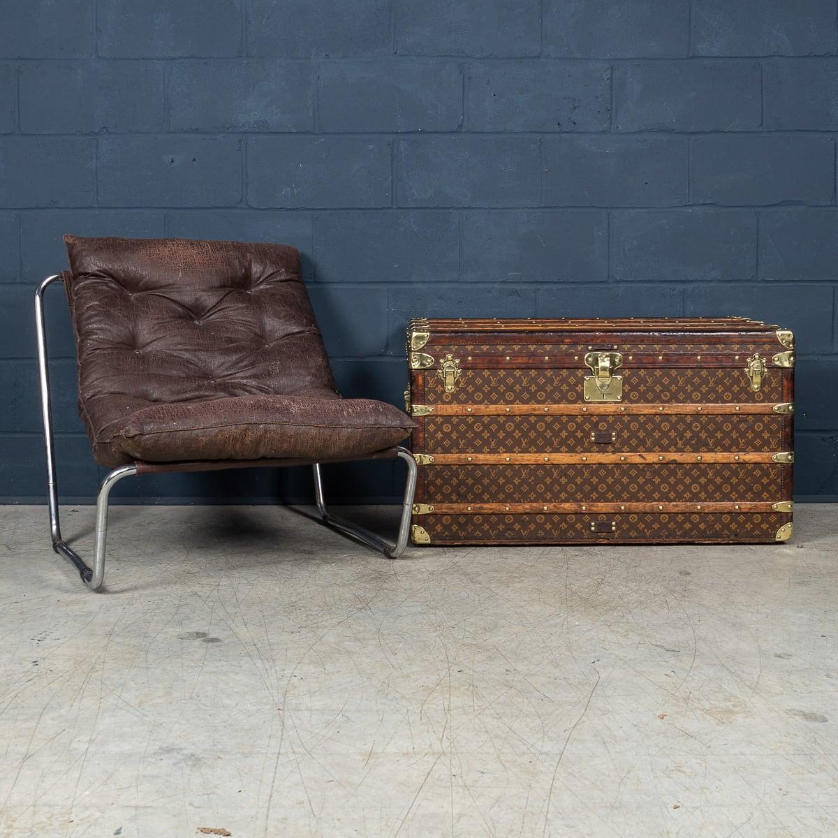Antike Louis Vuitton-Truhe des 20. Jahrhunderts aus Monogramm-Leinwand mit Monogramm, Frankreich um 1900 (Sonstiges) im Angebot