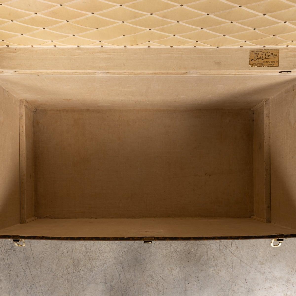 Antique 20th Century Louis Vuitton Trunk In Monogram Canvas, France c.1910 For Sale 6