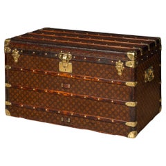 Antique 20th Century Louis Vuitton Trunk In Monogram Canvas, France c.1910