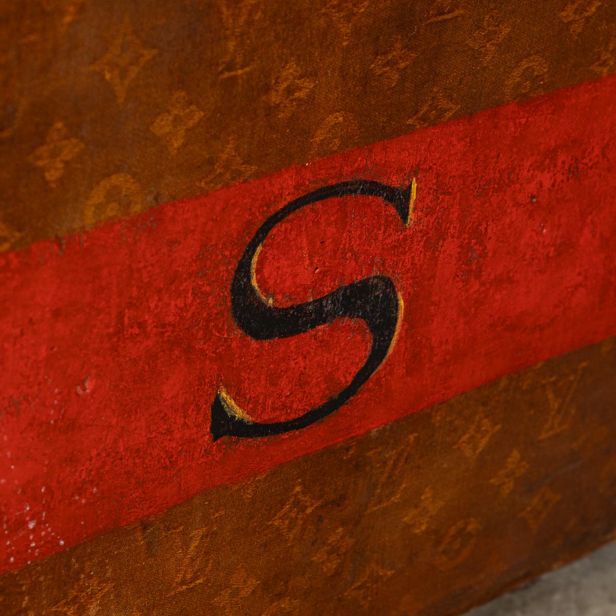 Antico baule Louis Vuitton del XX secolo in tela Monogram, Francia, 1920 ca. in vendita 13