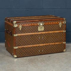Antique 20th Century Louis Vuitton Trunk In Monogram Canvas, France c.1920