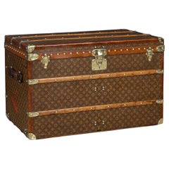 Antique 20th Century Louis Vuitton Trunk In Monogram Canvas, France c.1920