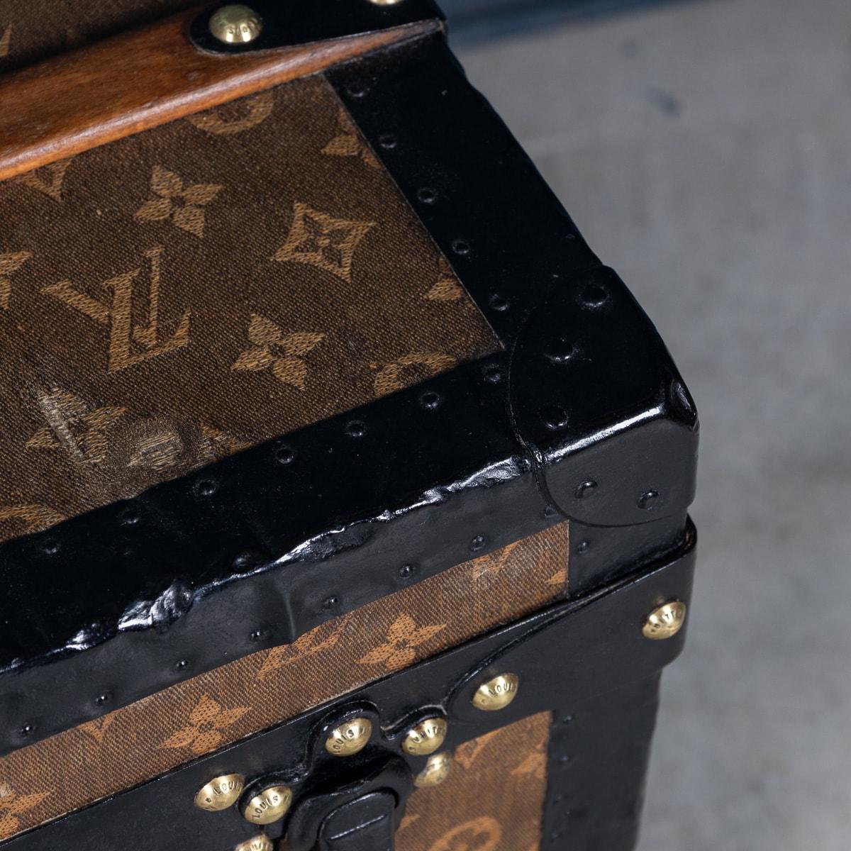 Antico baule Louis Vuitton del XX secolo in tela intrecciata, Francia c.1900 in vendita 13