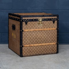 Antique 20th Century Louis Vuitton Trunk In Woven Canvas, France c.1900