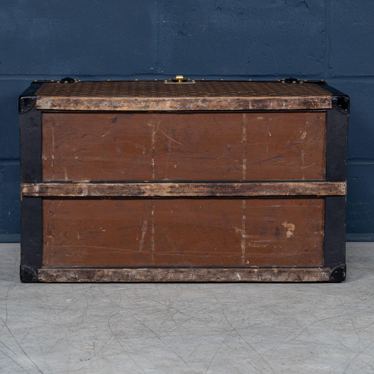 Antico baule Louis Vuitton del XX secolo in tela intrecciata, Francia c.1900 in vendita 2