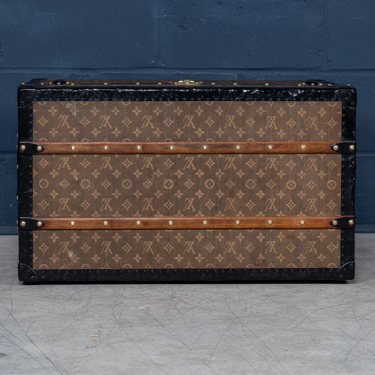 Antico baule Louis Vuitton del XX secolo in tela intrecciata, Francia c.1900 in vendita 3