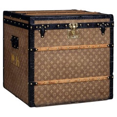 Antique 20th Century Louis Vuitton Trunk In Woven Canvas, France c.1900