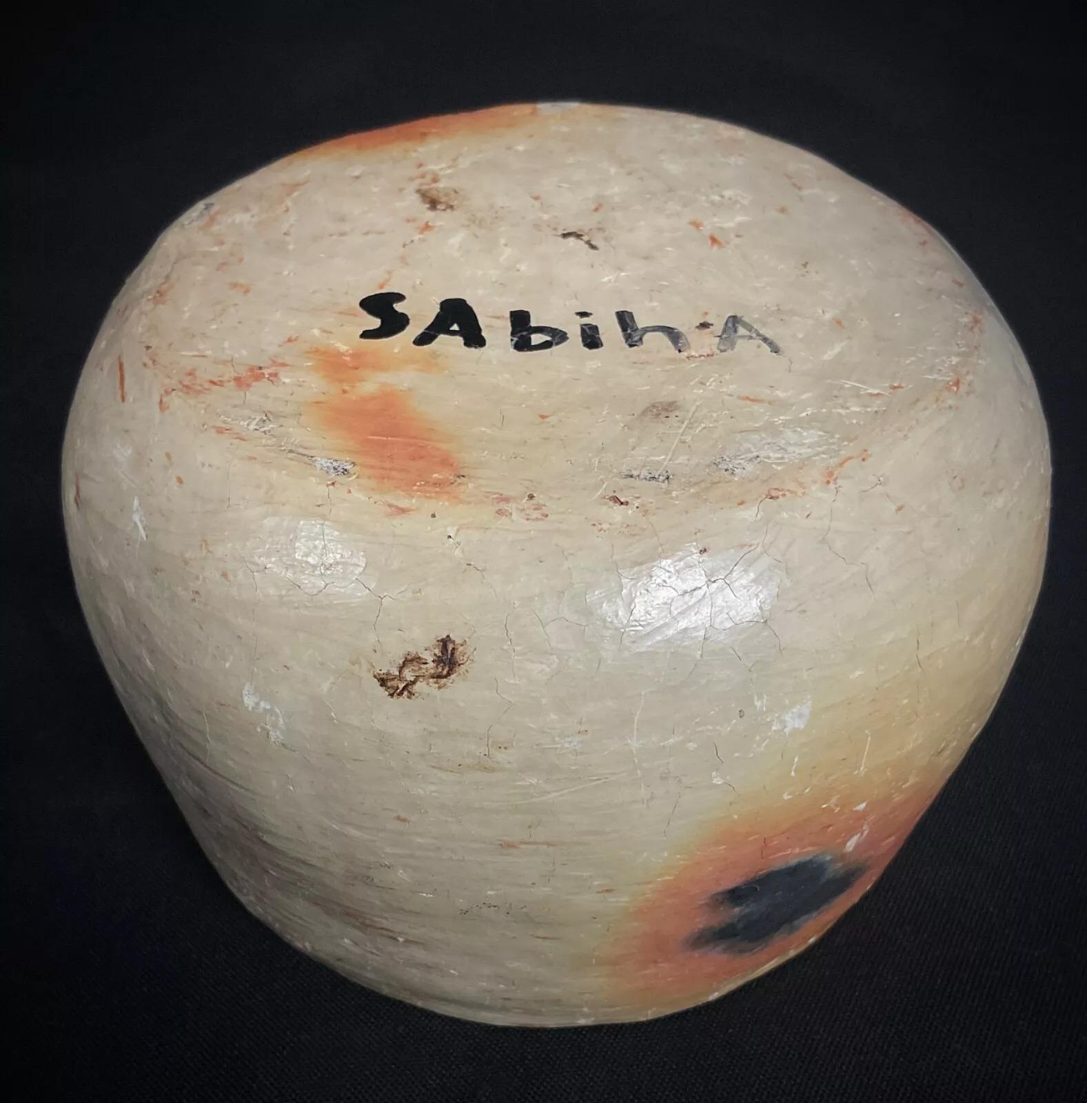Antique 20th Century North African Clay Pot Signed Sabiha - 2Y526 For Sale 8