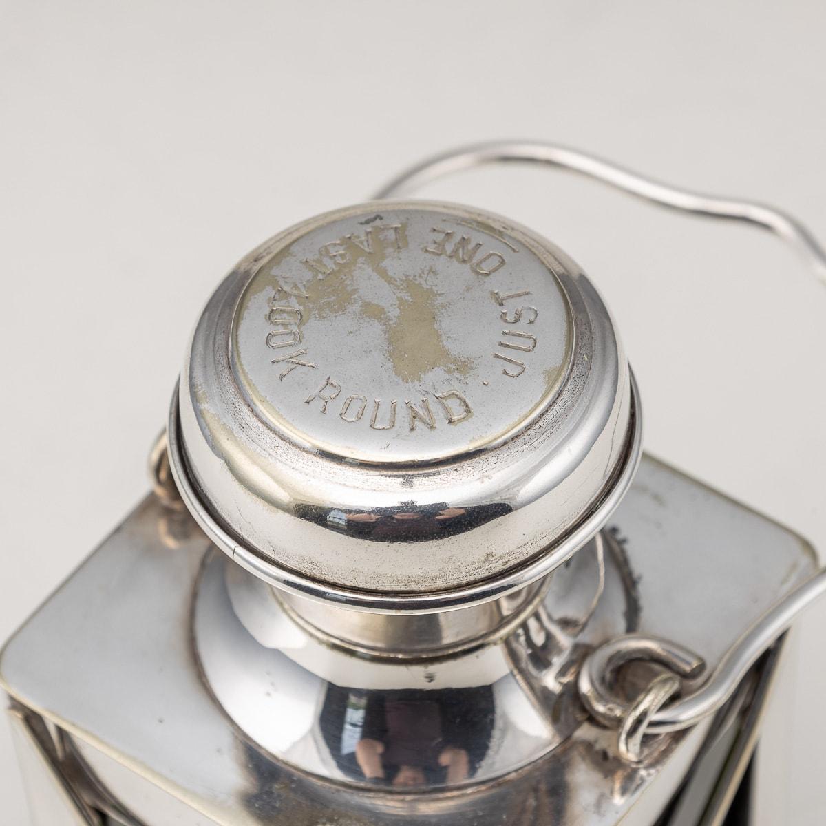 Antique 20th Century Novelty Silver Plated Lantern Decanter By Marples & Co 4