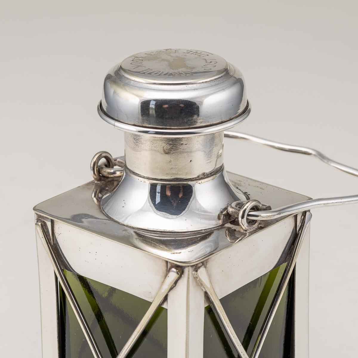 Antique 20th Century Novelty Silver Plated Lantern Decanter By Marples & Co 5