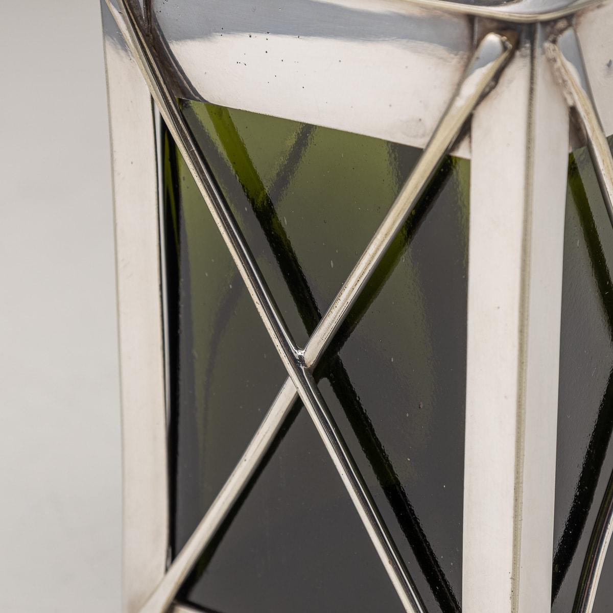 Antique 20th Century Novelty Silver Plated Lantern Decanter By Marples & Co 6