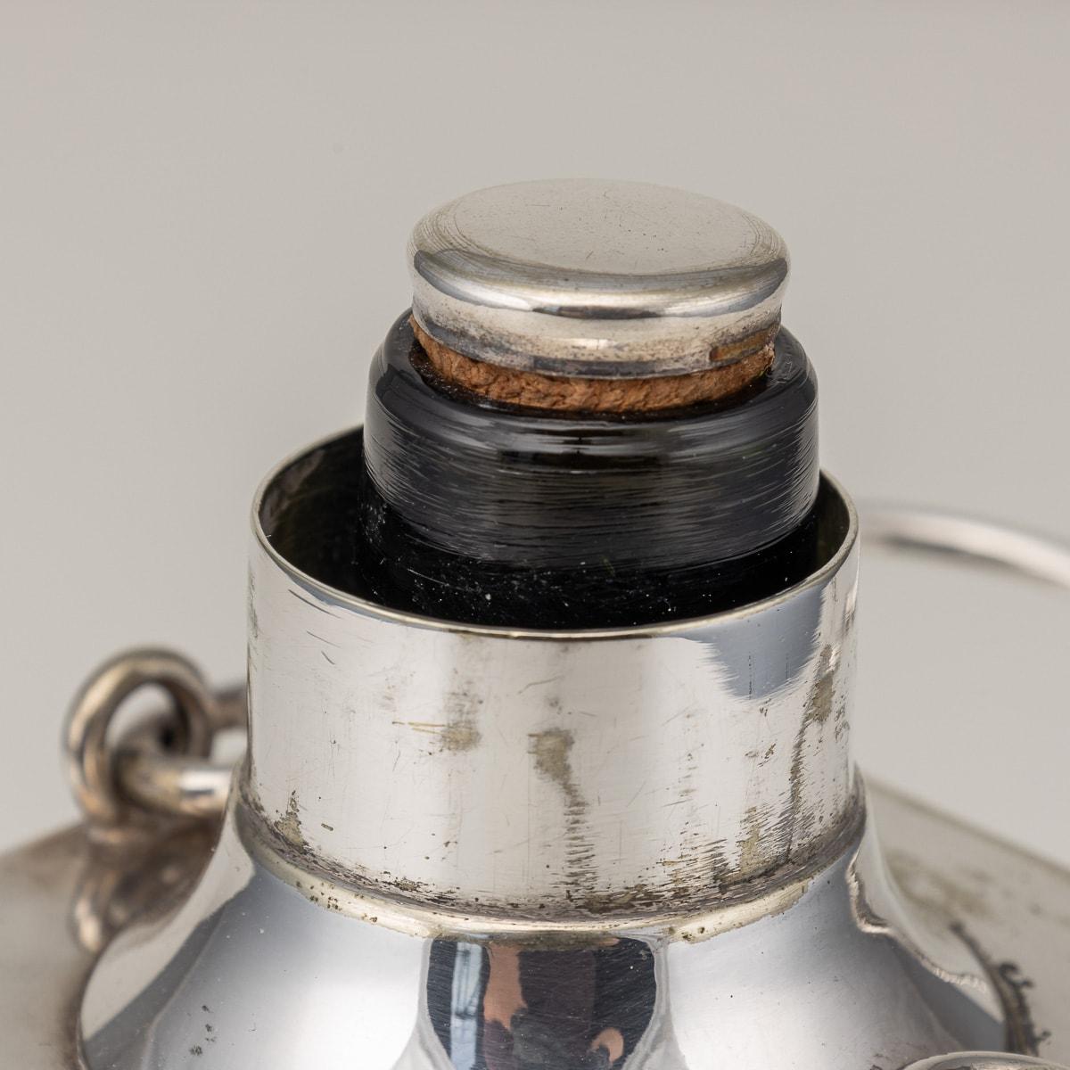 Antique 20th Century Novelty Silver Plated Lantern Decanter By Marples & Co 3