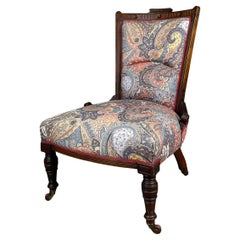 Antique 20th Century Nursing Chair / Armchair In Mahogany ( REF AF-3096 )