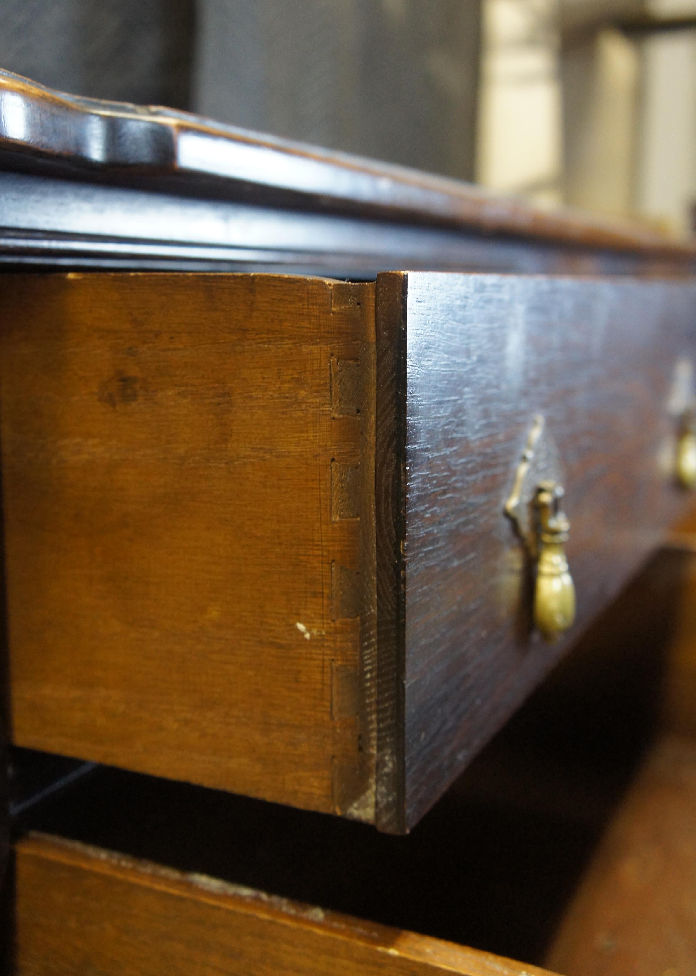 Antique 20th Century Oak Jacobean Spanish Revival Oak Sideboard Buffet Server 1