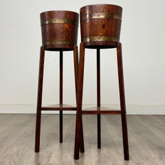 Antique 20th Century Pair Of R.A Lister & Co Plant Stand’s ( REF AF-3488 )