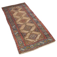 Antique 20th Century Persian Handmade Hamedan Runner Rug c.1900