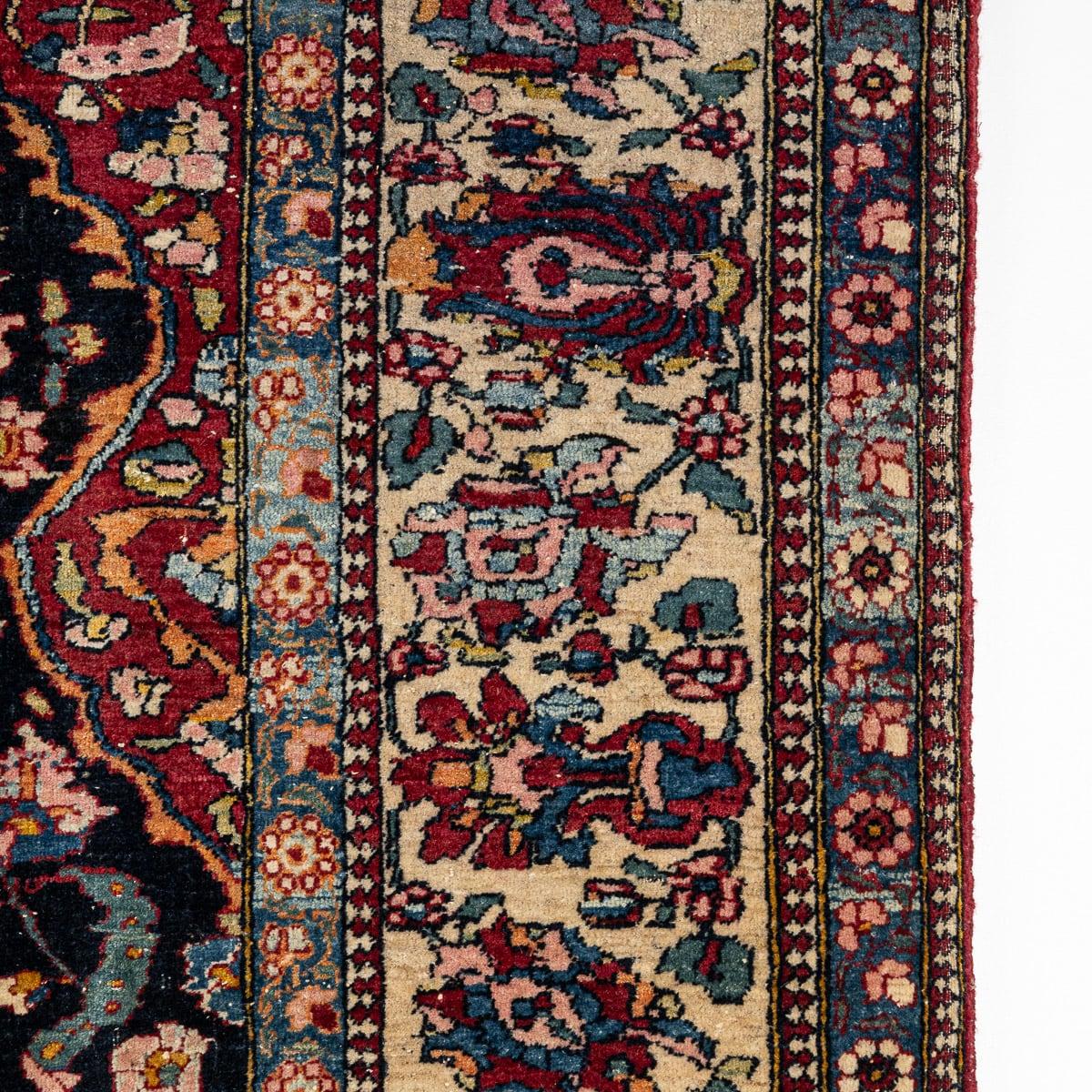 Antiker persischer handgefertigter Isfahan Mobarakeh-Teppich des 20. Jahrhunderts, um 1920 im Angebot 4