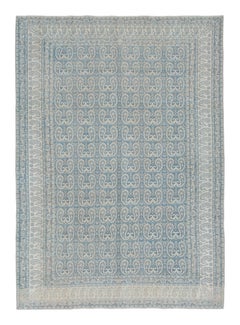Antique 20th Century Persian Khorasan Rug Sky Blue with Paisleys - Rug & Kilim