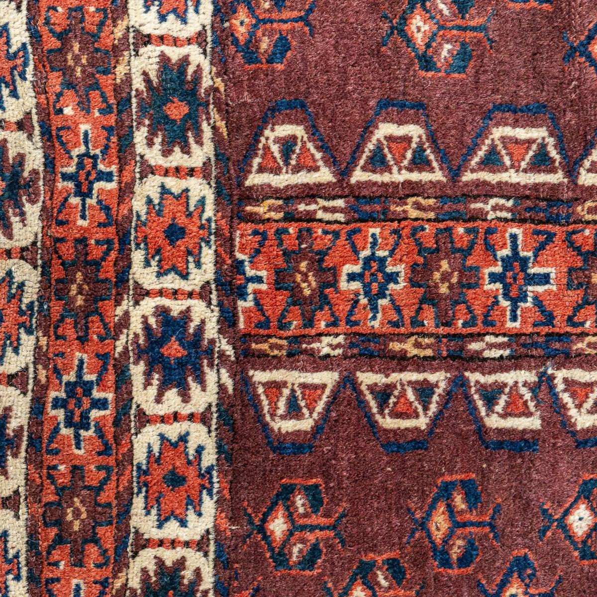 Laine Tapis persan ancien du 20ème siècle, rare, fait à la main, du Turkmen c.1910 en vente
