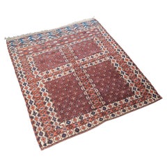 Antique 20th Century Persian Rare Handmade Turkmen Rug c.1910