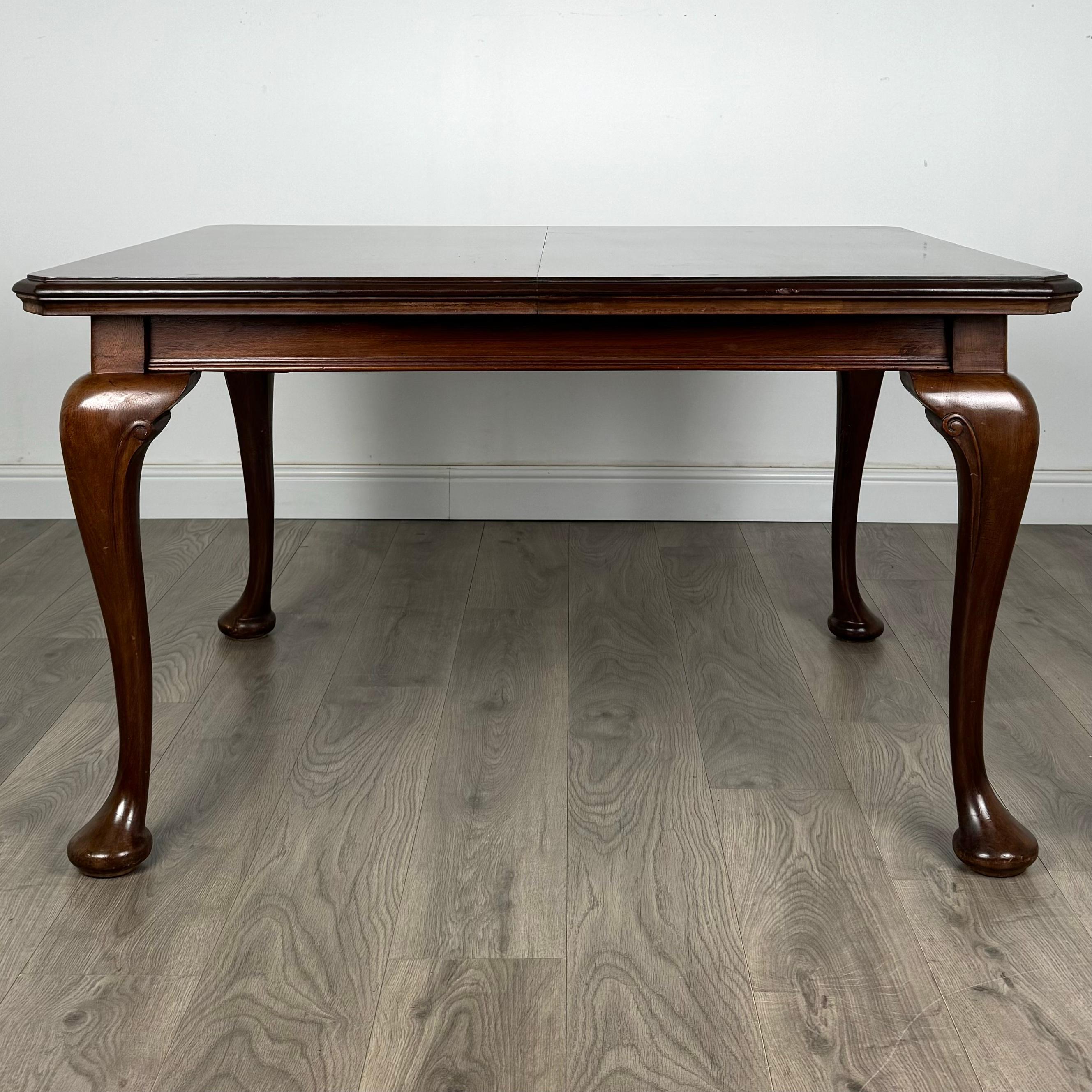 Antique 20th Century Queen Anne Style Dining Table ( REF AF-3384 ) 1