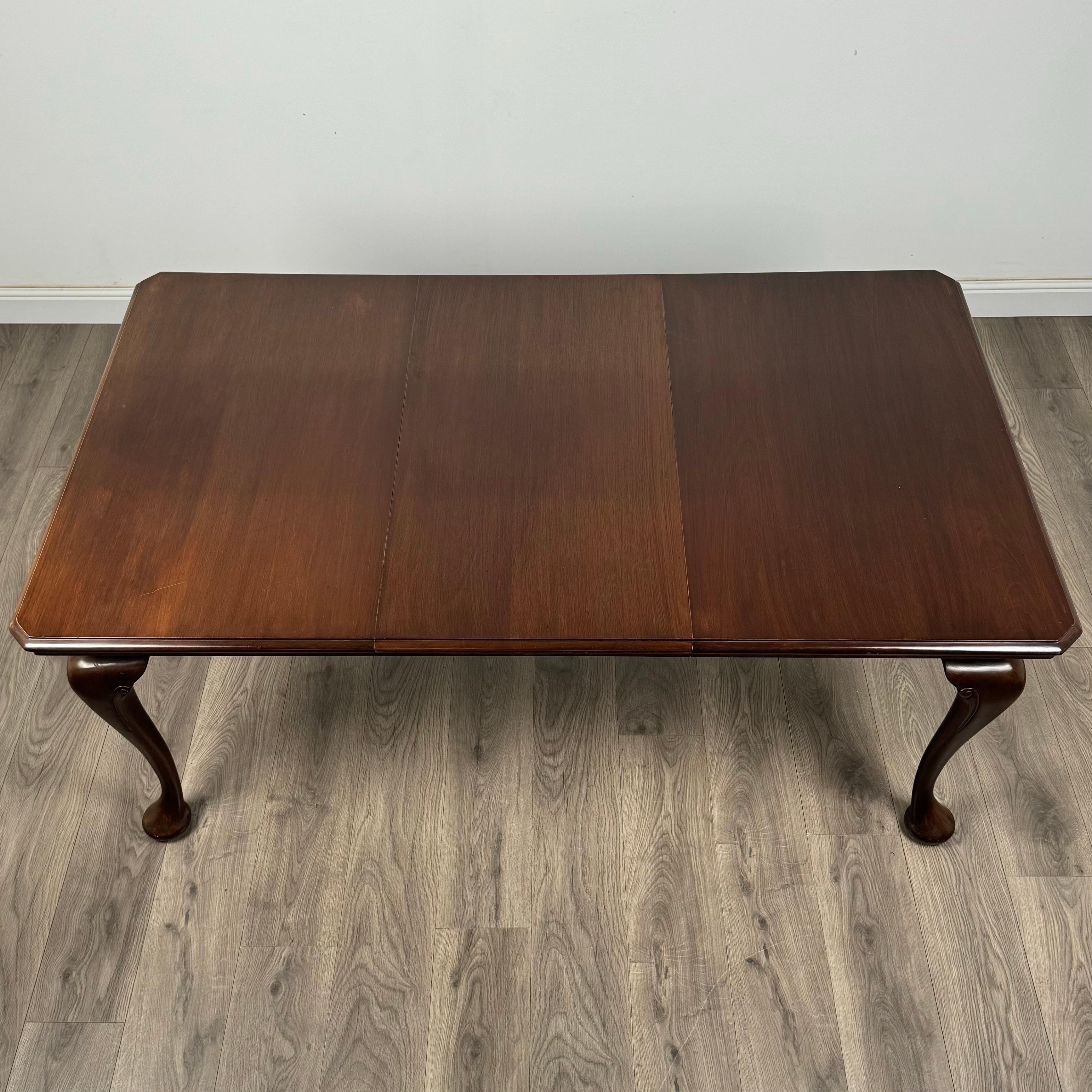 Antique 20th Century Queen Anne Style Dining Table ( REF AF-3384 ) 2
