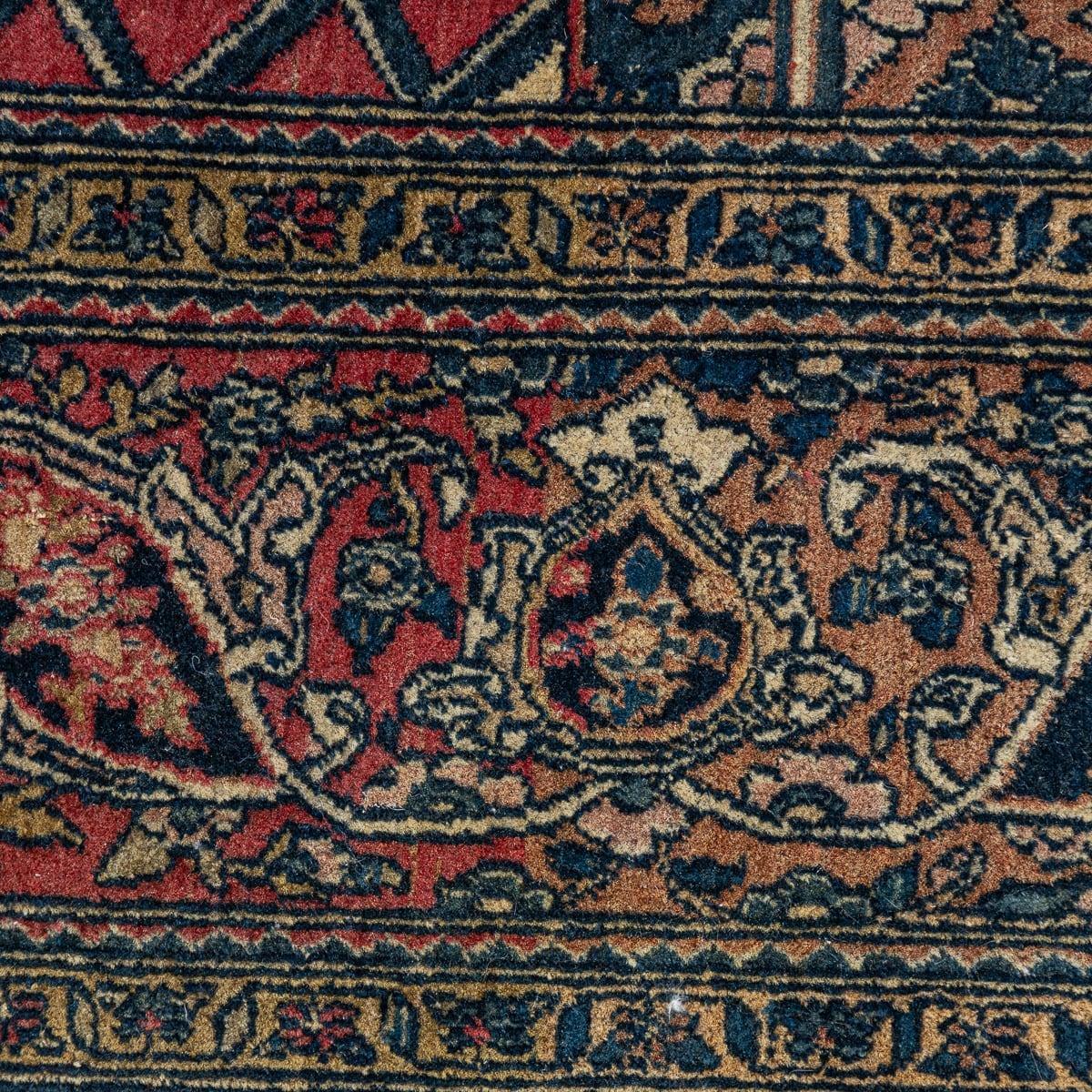 Antique 20th Century Rare Handmade Persian Isfahan Mobarakeh Rug c.1900 For Sale 1
