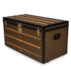 Antique 20th Century Rare Louis Vuitton Monogram Steamer Trunk, circa 1910