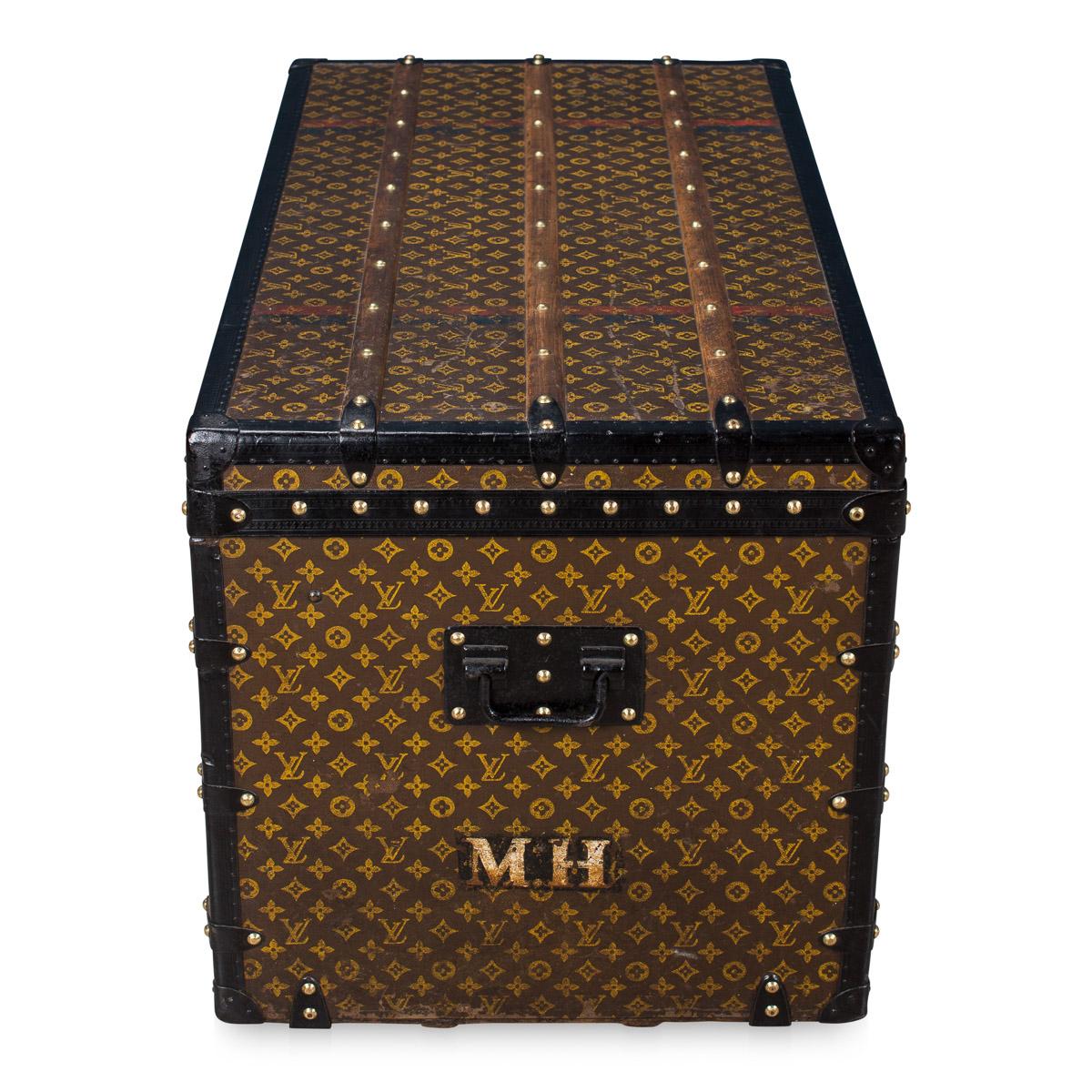 Antique 20th Century Rare Louis Vuitton Steamer Trunk, circa 1910 1