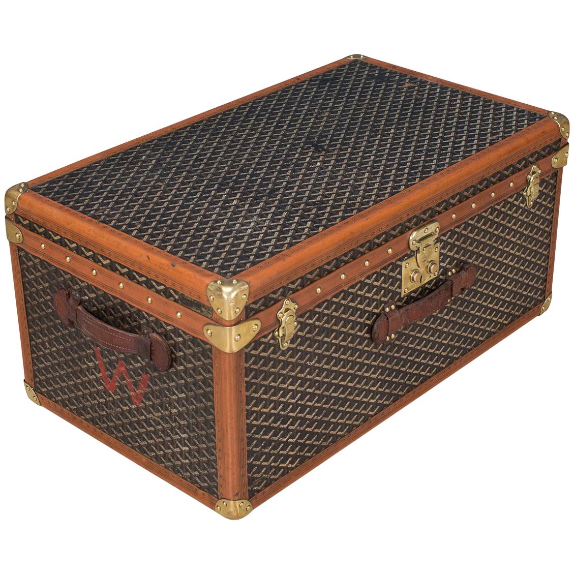 goyard vintage trunk