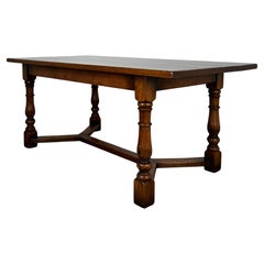 Antique 20th Century Refractory Style Dining Table In Oak ( REF AF-3504 )