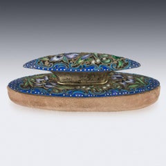 Antique 20th Century Russian Faberge Brush and Nail Buffer, Feodor Ruckert