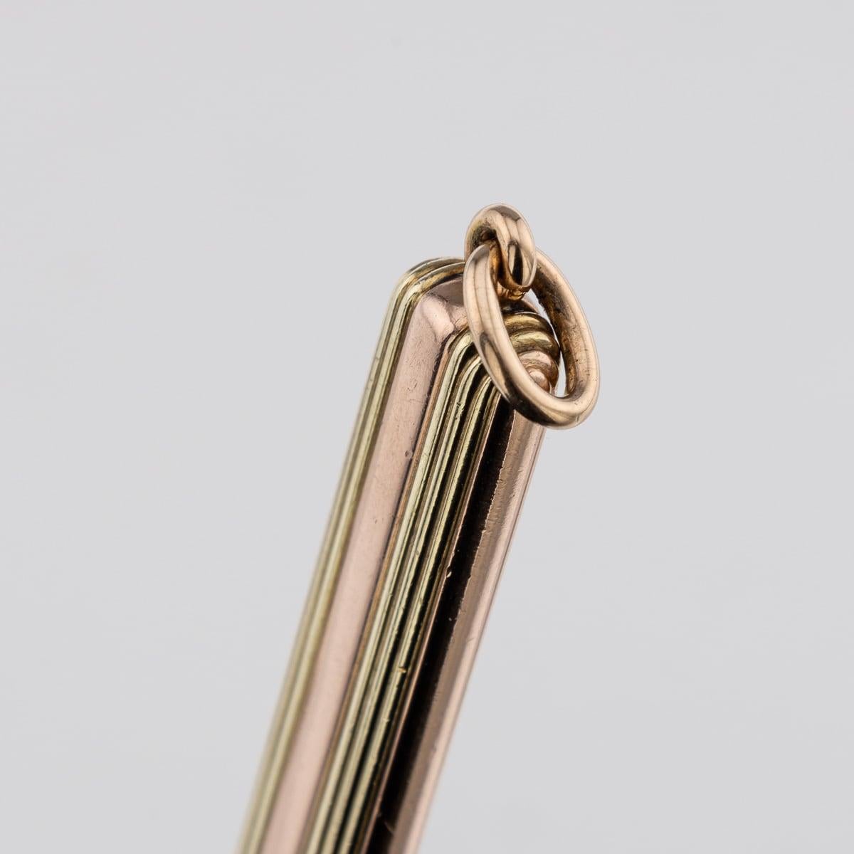 Antique 20th Century Russian Two-Colour Gold & Diamond Pencil, Moscow c.1910 6