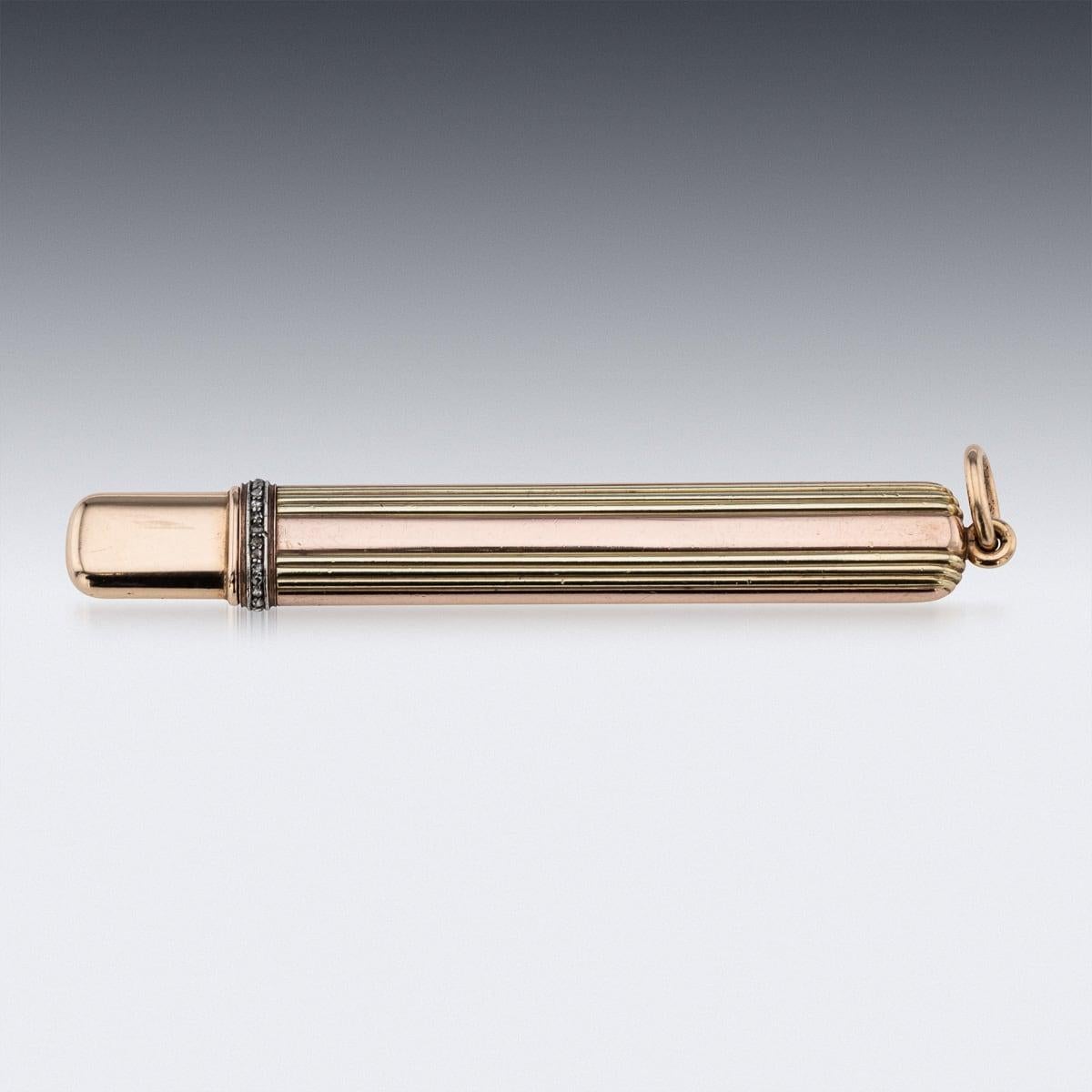 Other Antique 20th Century Russian Two-Colour Gold & Diamond Pencil, Moscow c.1910