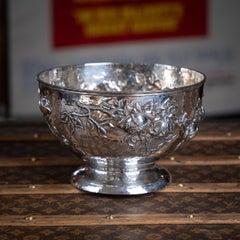 Antique 20th Century Scottish Solid Silver Rose Bowl, Glasgow c.1909