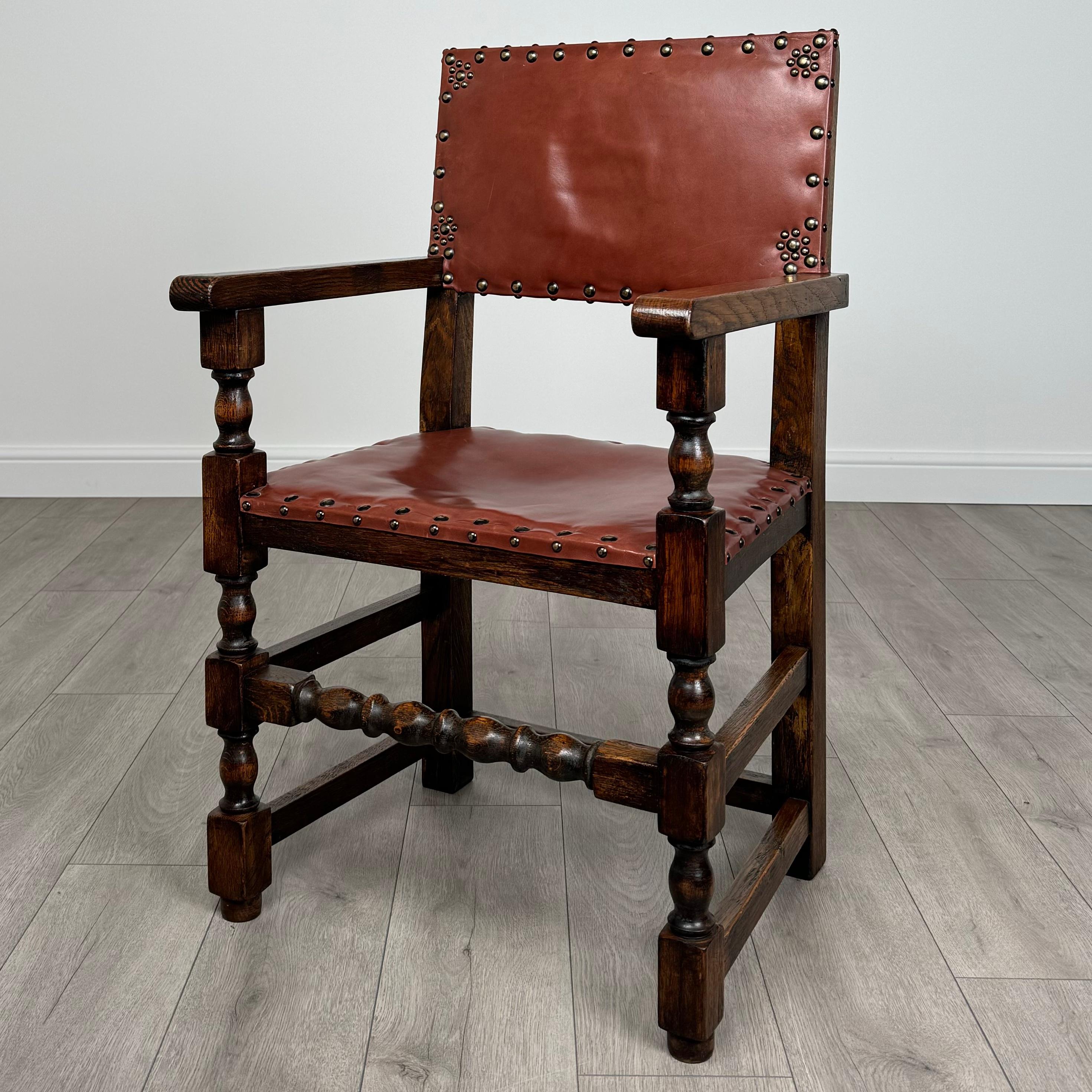 Britannico Antico set di 6 sedie da pranzo in Oak di buona qualità del XX secolo ( REF AFS-3606 ) in vendita