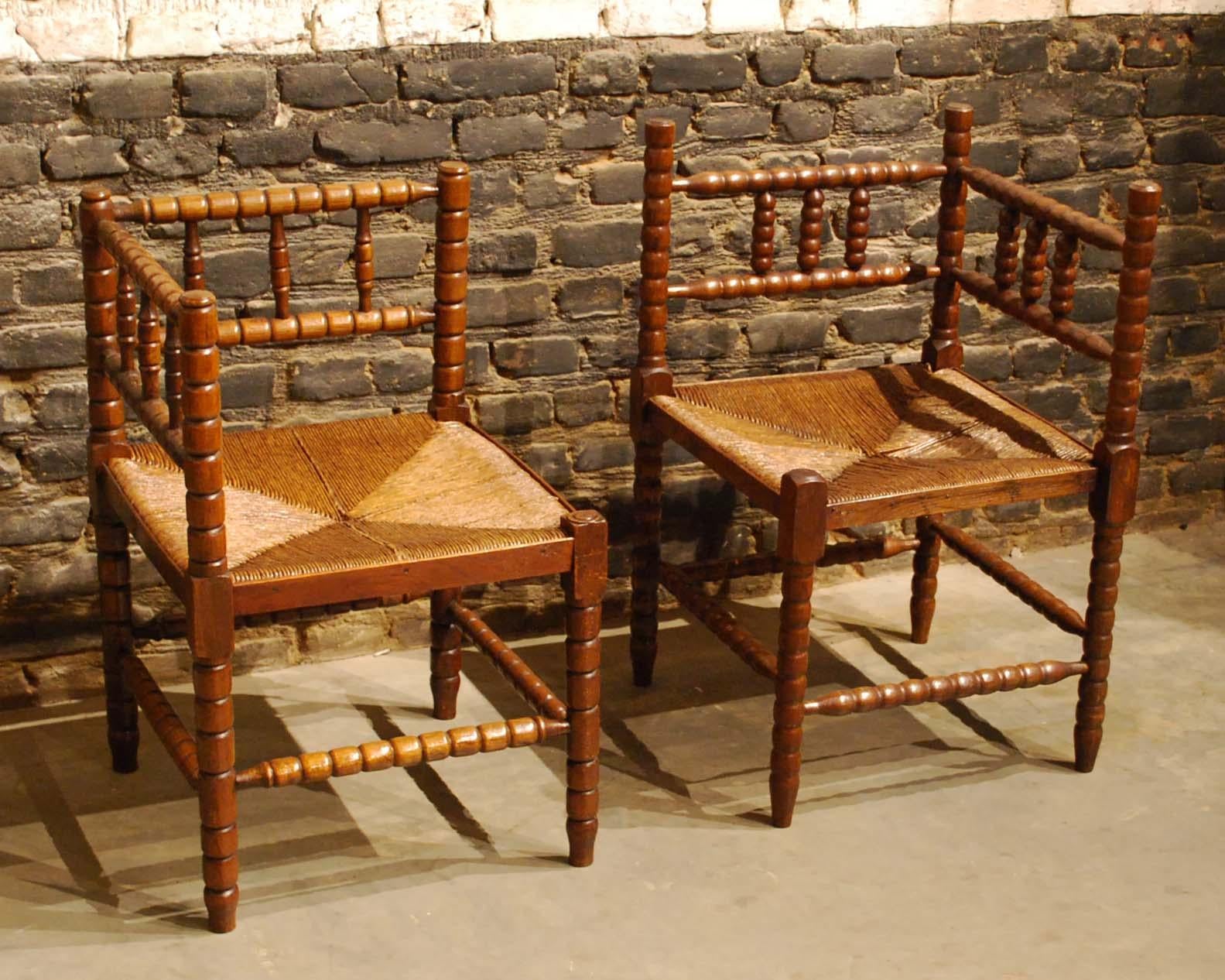 antique corner chairs