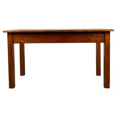 Antique 20th Century Side Table / Coffee Table In Oak ( REF AF-3226 )