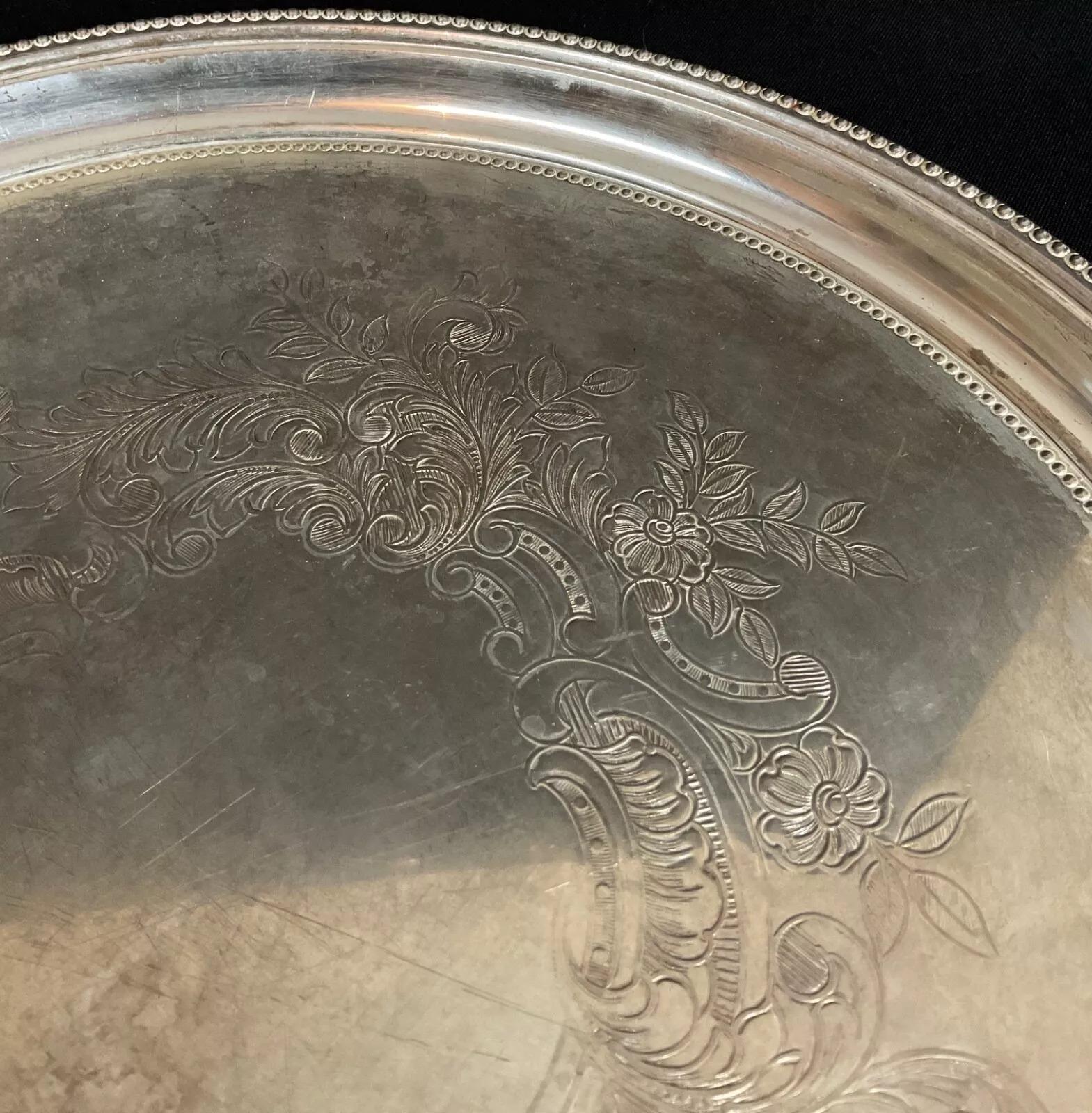 Antico vassoio da portata in argento del XX secolo di WMF - 2Y535 in vendita 6