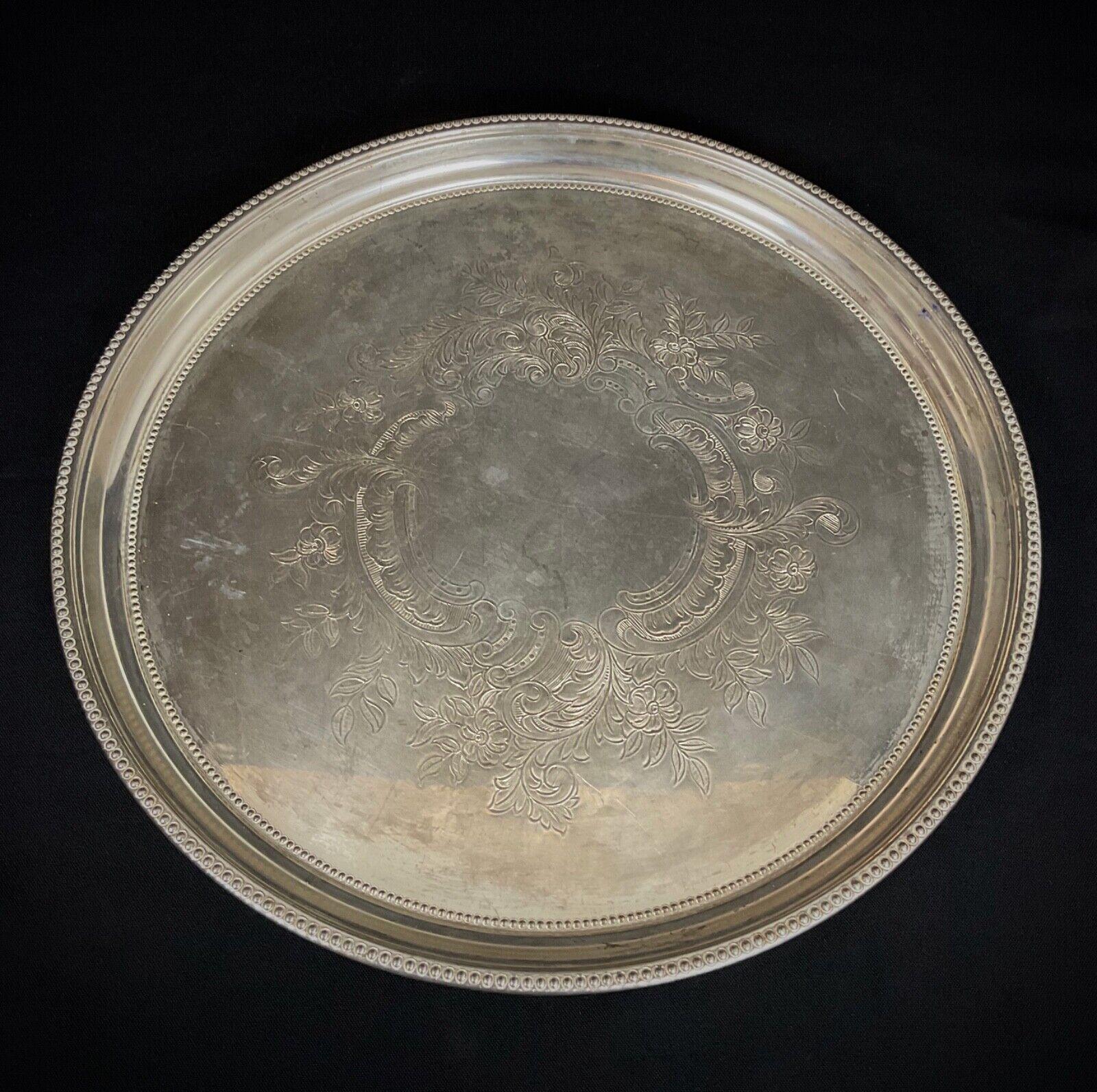 Antico vassoio da portata in argento del XX secolo di WMF - 2Y535 in vendita 7