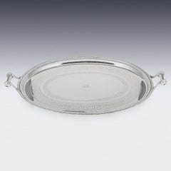 Antique 20th Century Silver Plated Serving Tray, James Dixon & Sons c.1900
