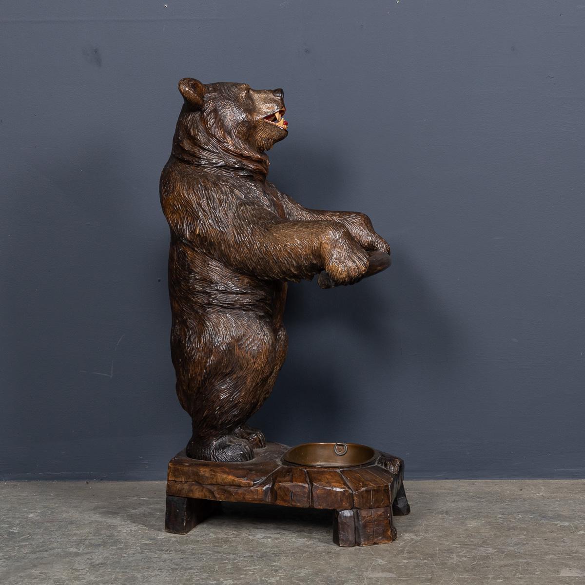 XX secolo Antico bastone per orso Black Forest svizzero del 20° secolo c.1910 in vendita
