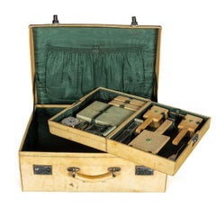 Antique 20th Century Vellum Overnight Case By Royal Doulton c.1920
