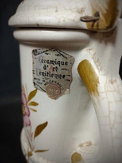 Antique 20th Century Venetian-Style Decorative Ceramic Teapot - 2Y142