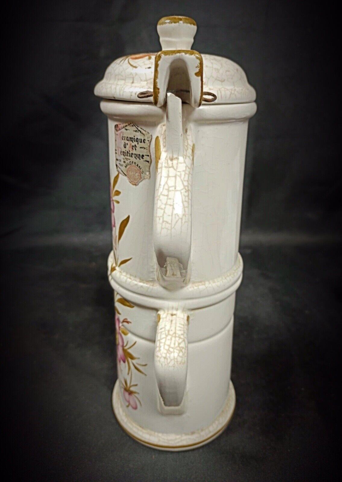 Antique 20th Century Venetian-Style Decorative Ceramic Teapot - 2Y142 In Good Condition For Sale In Bordeaux, FR