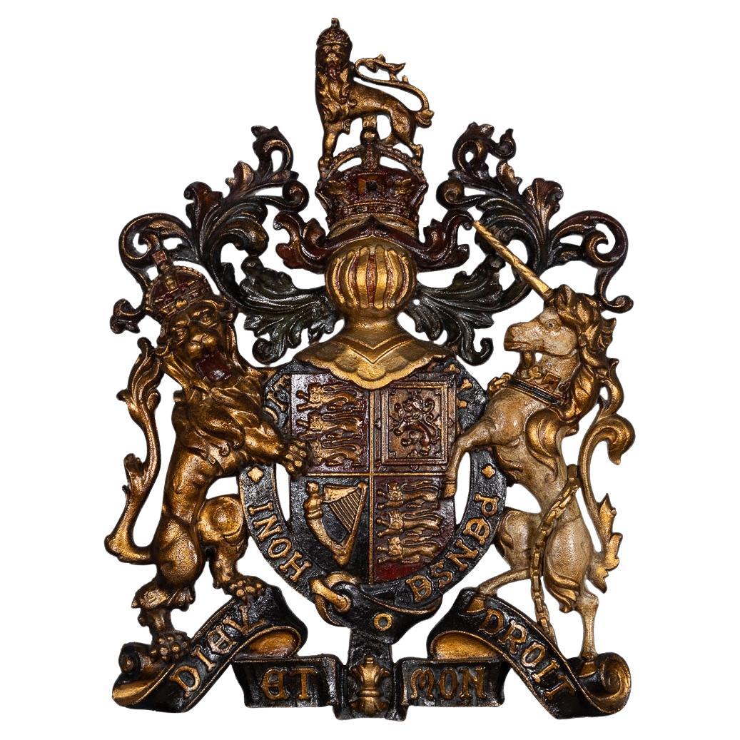 Antique 20th Century Victorian Cast Iron Royal Warrant c.1900