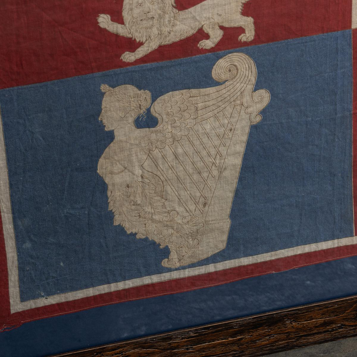Antike viktorianische gerahmte königliche Standardflagge des 20. Jahrhunderts um 1900 (Britisch) im Angebot