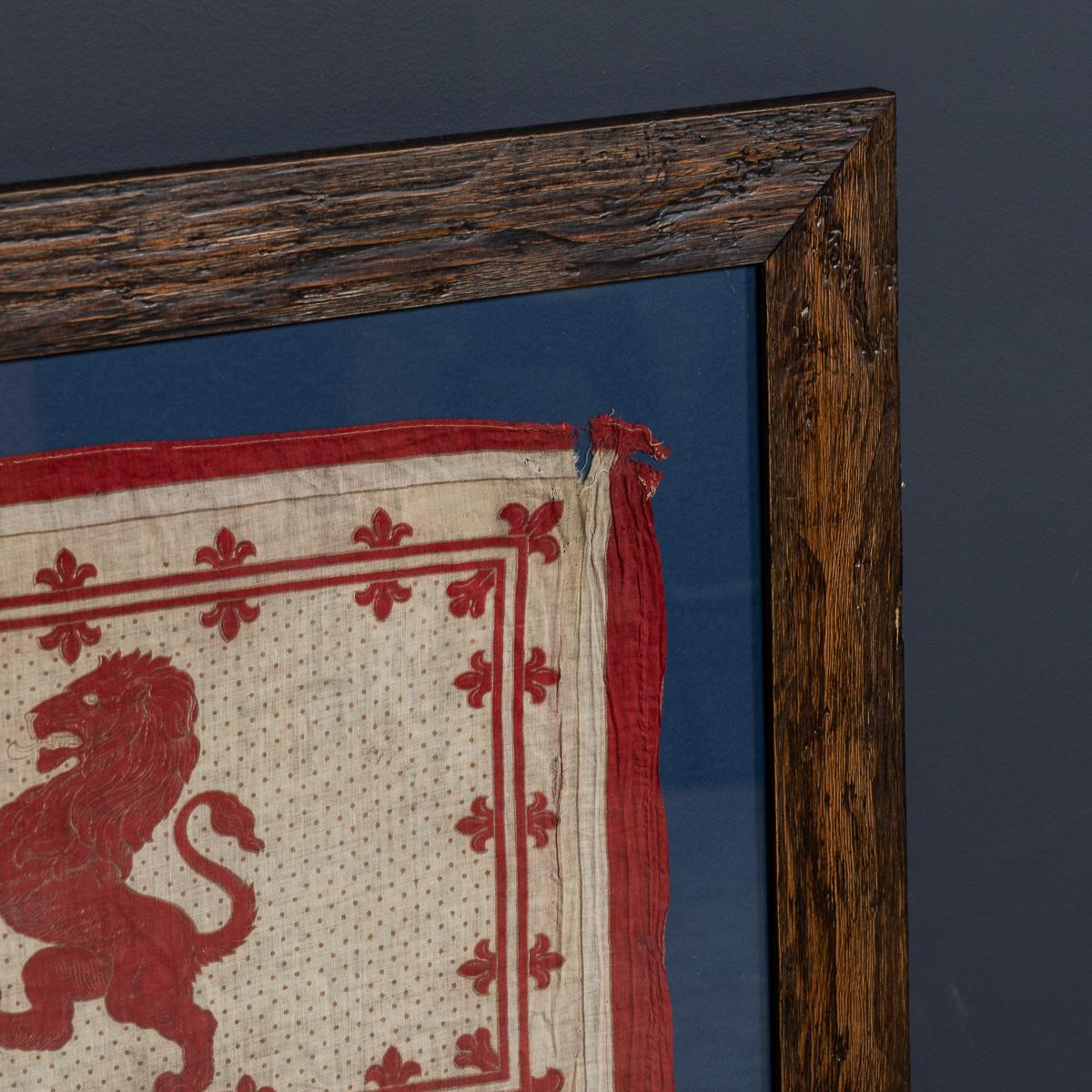 Antike viktorianische gerahmte königliche Standardflagge des 20. Jahrhunderts um 1900 im Angebot 2