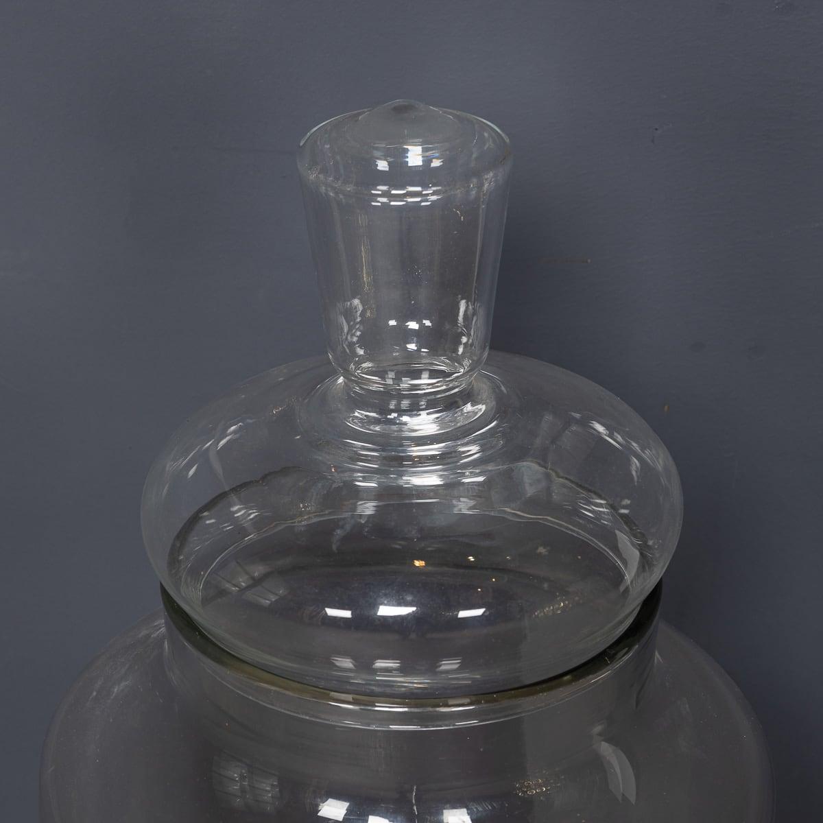 Ancienne jarre d'apothicaire victorienne du 20ème siècle en verre soufflé à la main, vers 1900 Bon état - En vente à Royal Tunbridge Wells, Kent