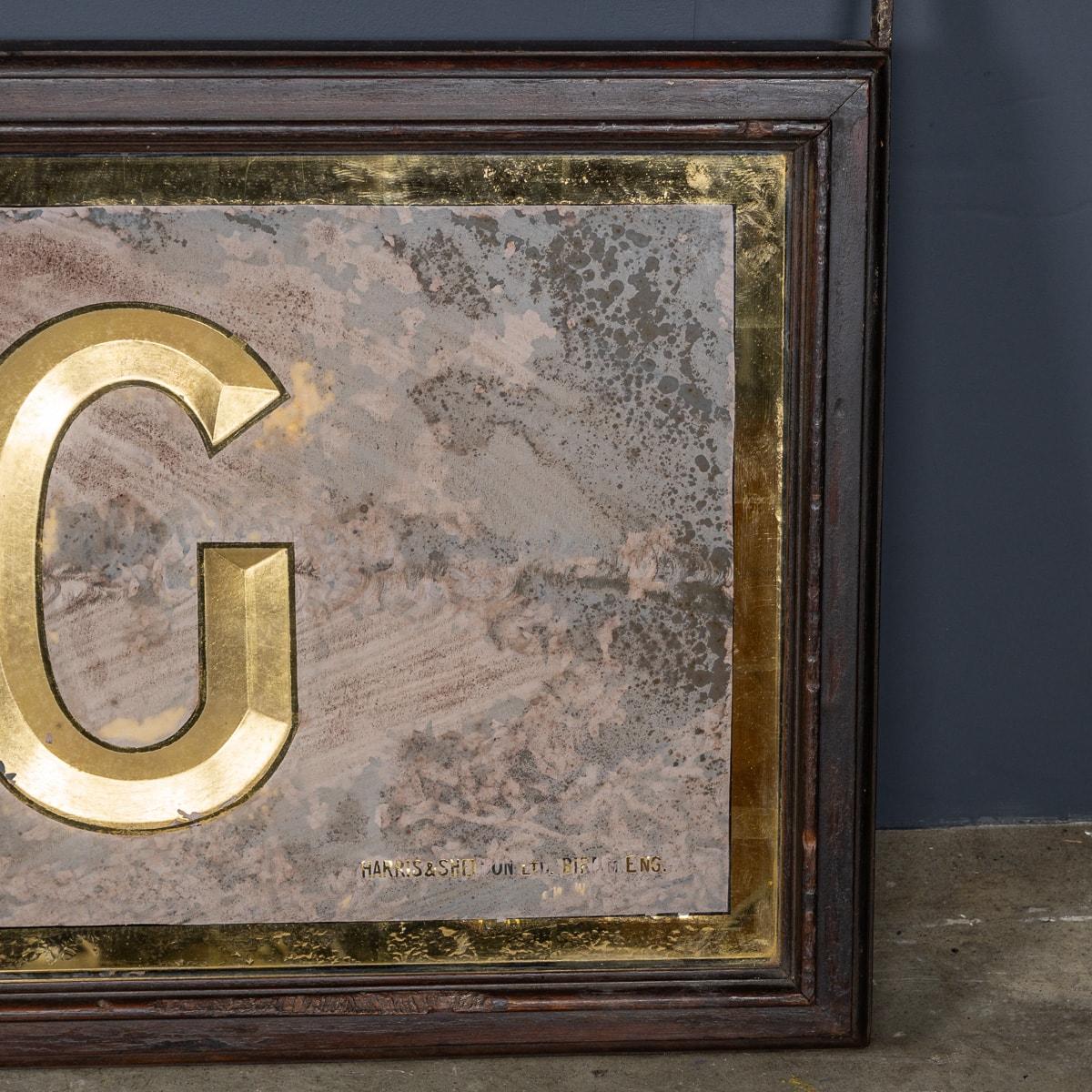 Antique 20th Century Victorian Mirrored Outfitting Sign For Harris Tweed c.1900 For Sale 8